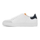 Axel Arigato SSENSE Exclusive White and Orange Bird Clean 90 Sneakers