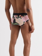 TOM FORD - Floral-Print Stretch-Cotton Briefs - Pink