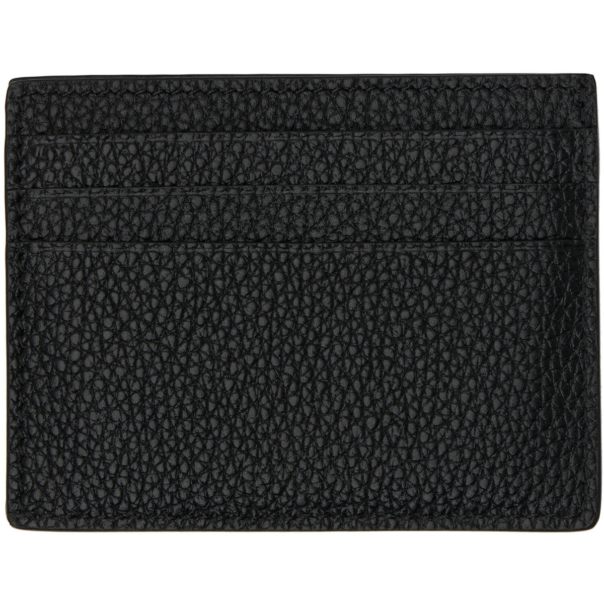 TOM FORD Black Grain Leather Classic Card Holder