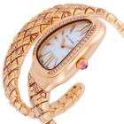 Bvlgari Serpenti Spiga Quartz Diamond White Dial Ladies Watch 103656