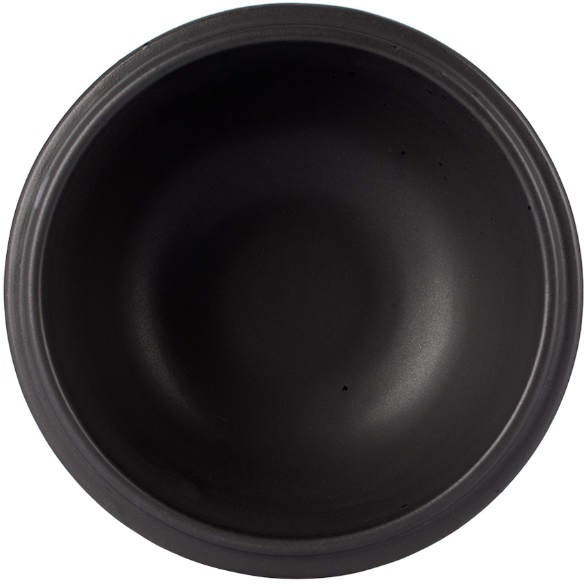BKLYN CLAY SSENSE Exclusive Black Saturn Dinnerwear Cereal Bowl & Eggo Plate Set