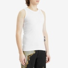 Alexander McQueen Men's Upside Down Logo Vest in Optical White