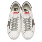 Golden Goose White and Grey Superstar Sneakers