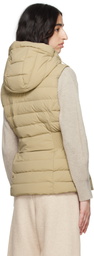 MACKAGE Beige Hoshi Hooded Light Down Vest
