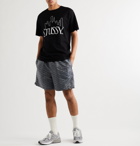 Stüssy - Printed Cotton-Jersey T-Shirt - Black