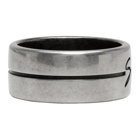 Givenchy Silver Signature Logo Ring