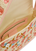 Staud Tommy Floral Beaded Shoulder bag - Pink - One Size