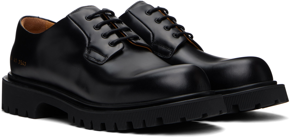 Common Projects Black Chunky Derbys