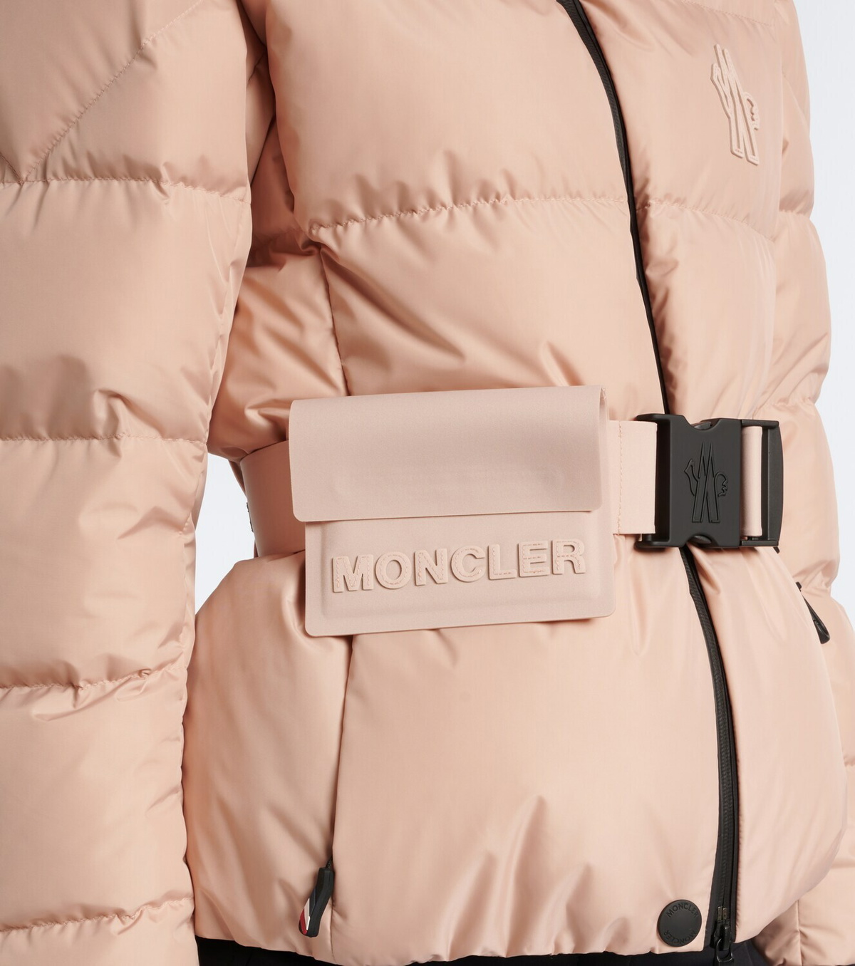 Moncler Grenoble Bouquetin belted hooded down ski jacket