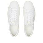 Saint Laurent Men's SL Sign Logo Sneakers in White