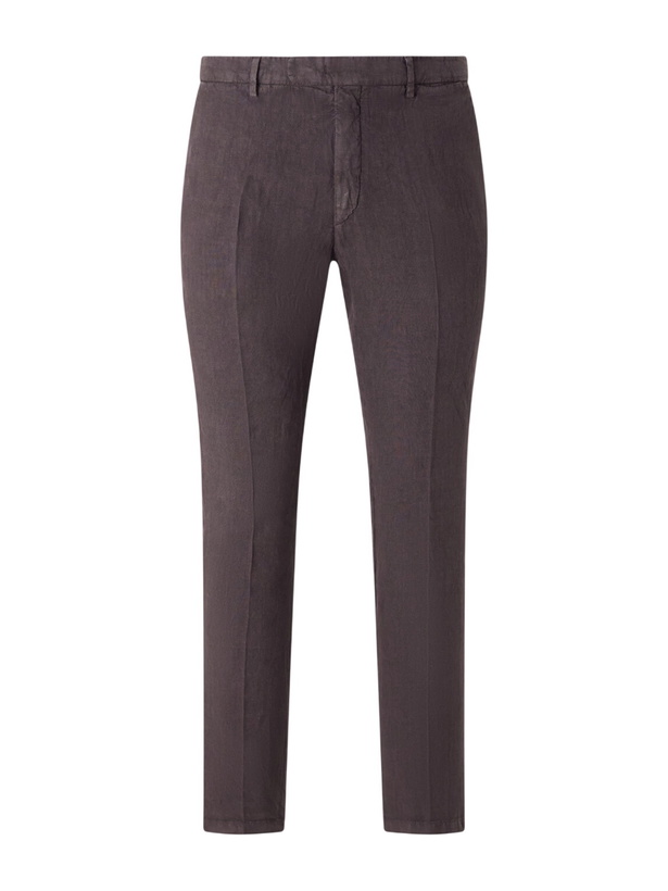 Photo: Boglioli - Straight-Leg Linen Suit Trousers - Brown