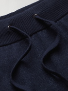 ASPESI - Tapered Cotton, Cashmere and Wool-Blend Sweatpants - Blue - IT 46