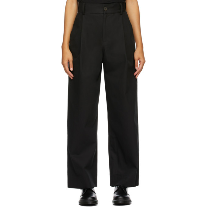 Studio Nicholson Black Seymour Trousers Studio Nicholson