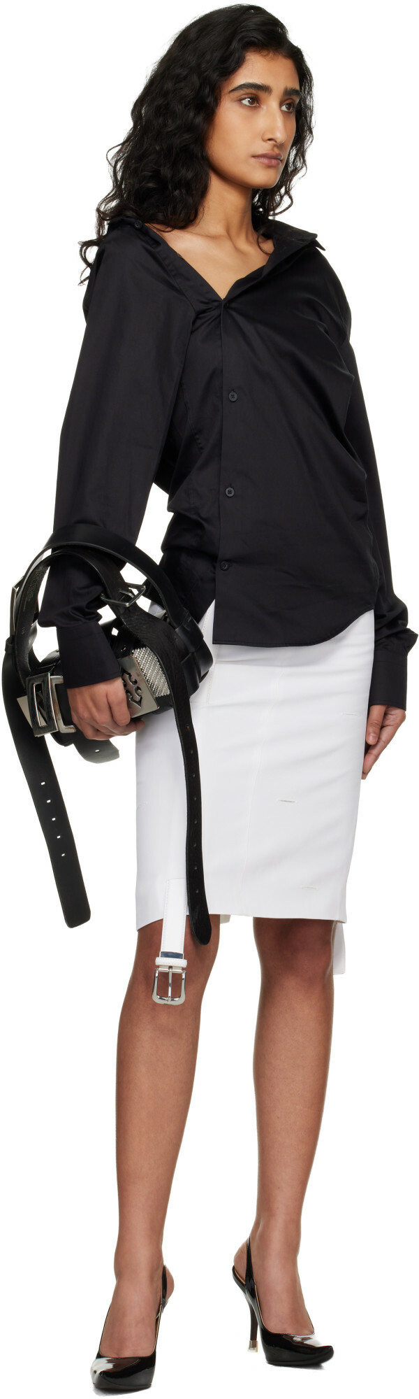 HODAKOVA Black Asymmetric Shirt