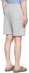 Acne Studios Grey Polyester Shorts