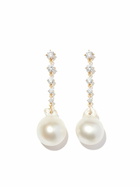 Lizzie Mandler Fine Jewelry 18K Yellow Gold Éclat Pearl Diamond Earrings