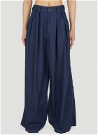 Ultra Pleated Pants in Blue