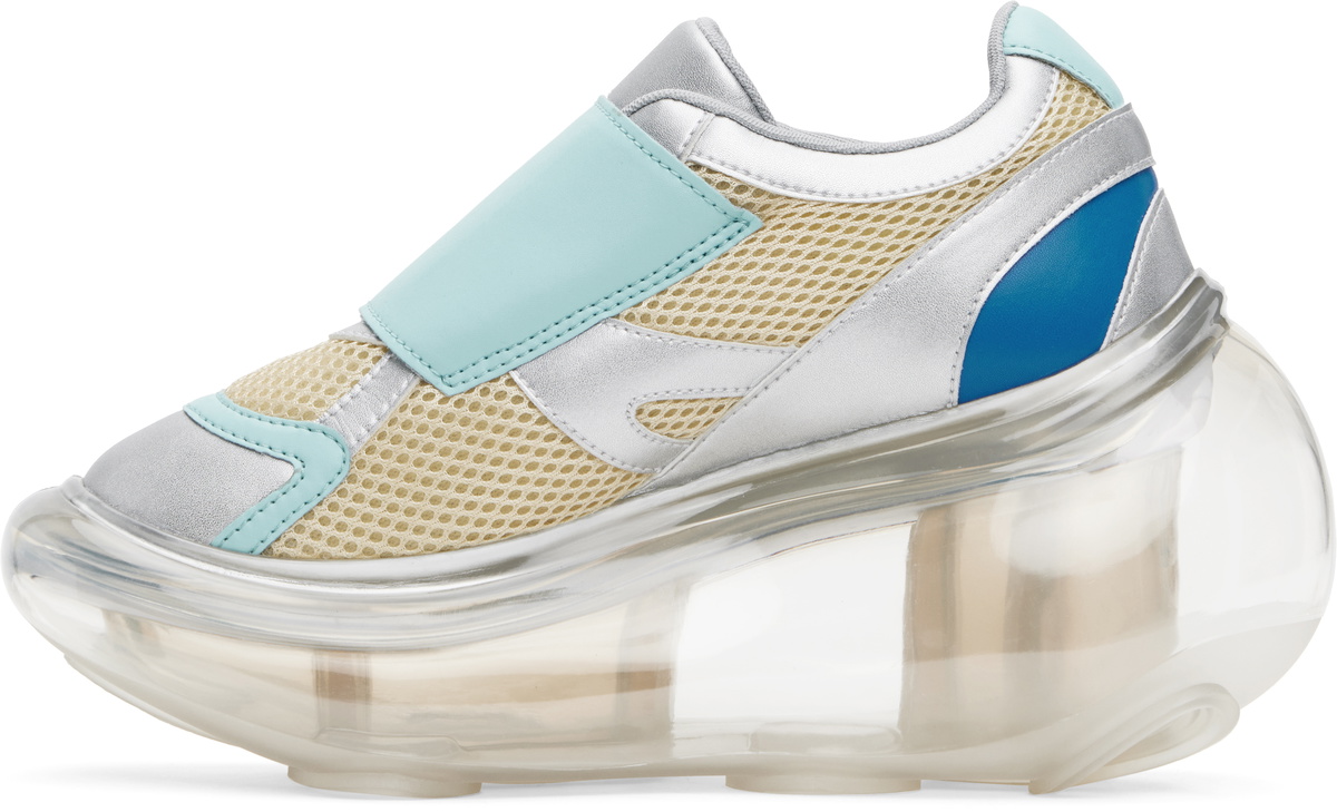 I'm Sorry by Petra Collins SSENSE Exclusive Off-White & Blue JennyFax Edition Bubble Sneakers