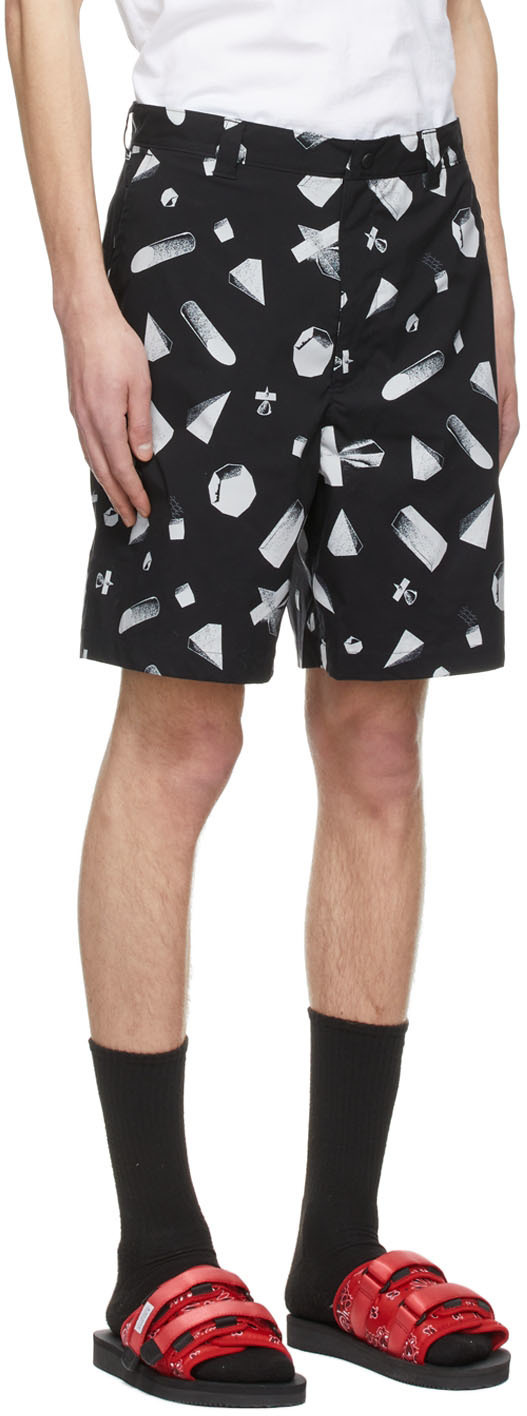 Undercover Black Polyester Shorts Undercover