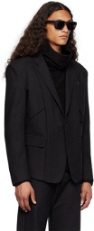 CARNET-ARCHIVE Black Architectural Tailored Blazer