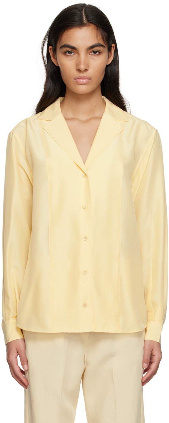 TOTEME Yellow Notched Lapel Shirt Toteme