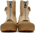 JW Anderson Beige Zippered Duck Boots