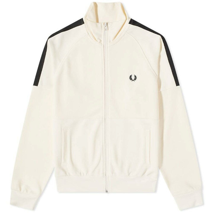Photo: Fred Perry Men's Panelled Track Jacket in Ecru