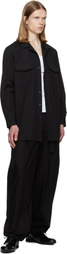 sacai Black Cotton Typewriter Trousers