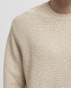 WOOLRICH MARLED CREWNECK Beige Mens Pullover