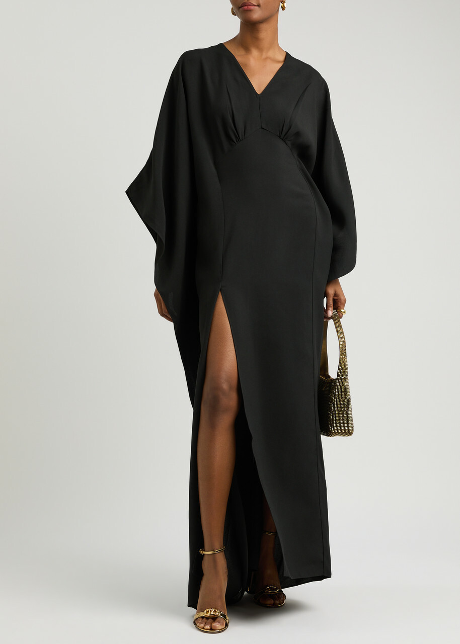 Taller Marmo Obsession Belted Kaftan Maxi Dress - Black - One Size