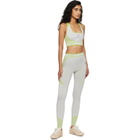 Casablanca Gray & Green Seamless Bralette