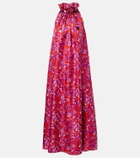 Max Mara Cartone printed silk maxi dress
