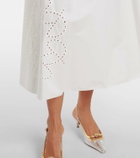 Elie Saab Cotton midi skirt