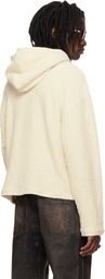 424 Beige Dropped Shoulder Hoodie