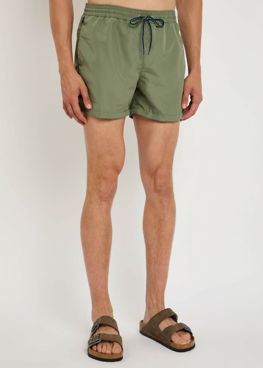 Paul Smith Zebra-appliquéd Shell Swim Shorts Green