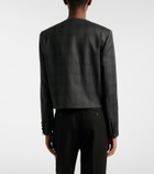 Blazé Milano Shamo checked virgin wool jacket