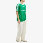 Adidas Men's Adicolor Poly T-shirt in Green/White