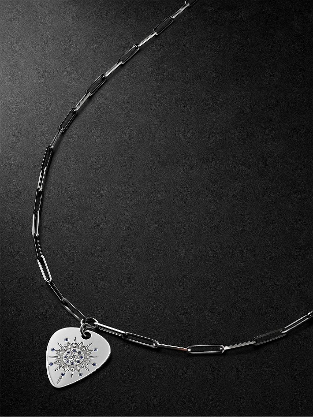 Photo: Jenny Dee Jewelry - Psychedelia Strength Mandalic 18-Karat Gold, Sapphire and Diamond Pendant Necklace