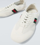 Gucci Flex leather and suede sneakers