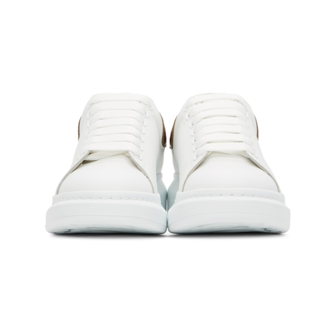 【ALEXANDER MCQUEEN】Oversole Sneakers Rose Gold Tab WMNS) Alexander McQueen Oversized Sneakers 'White Rose Gold