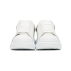 Alexander McQueen White and Rose Gold Croc Oversized Sneakers