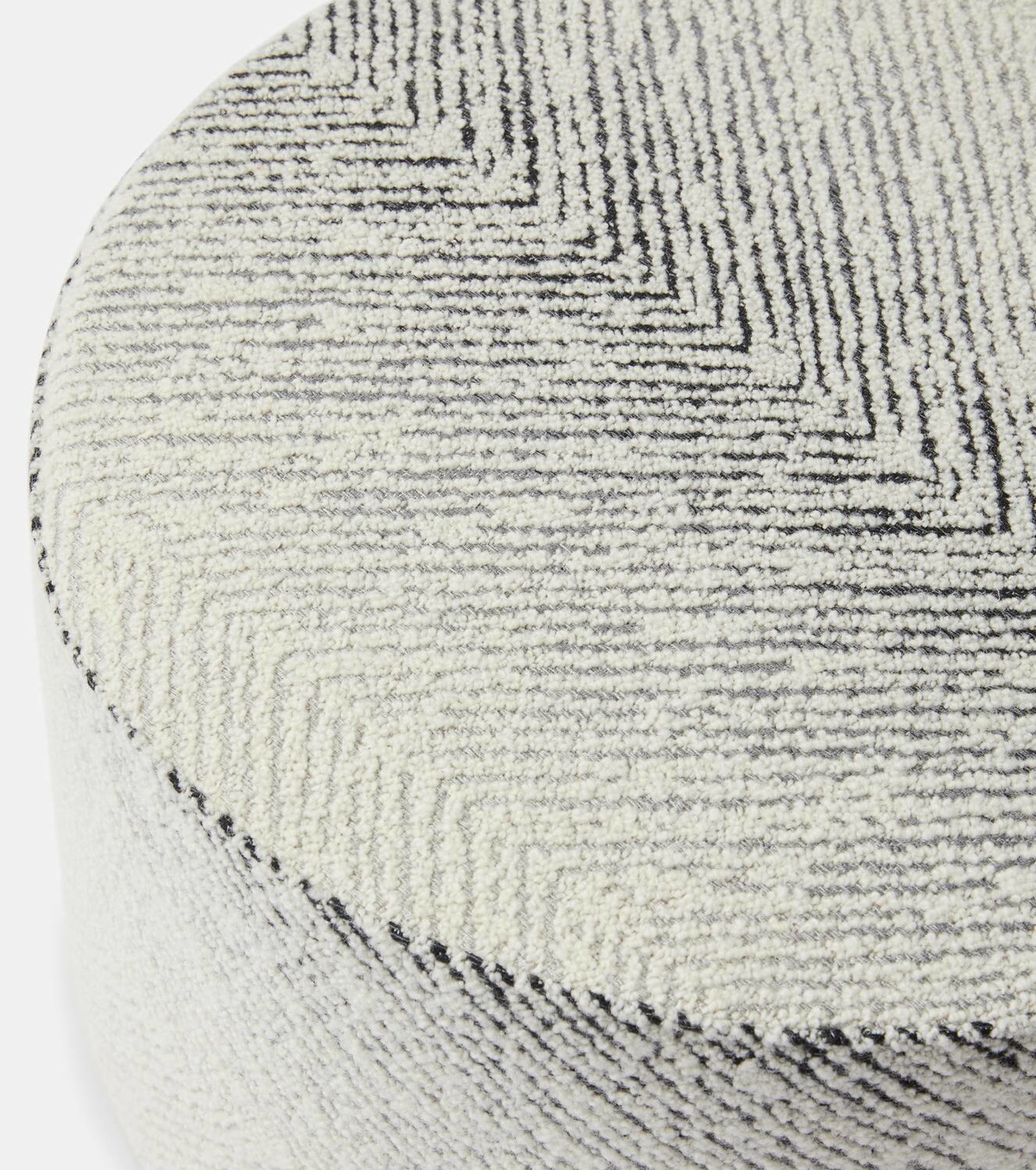 Missoni Brouges cylindrical bouclé pouf
