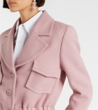 Dorothee Schumacher Layered Coolness organza-trimmed cropped jacket