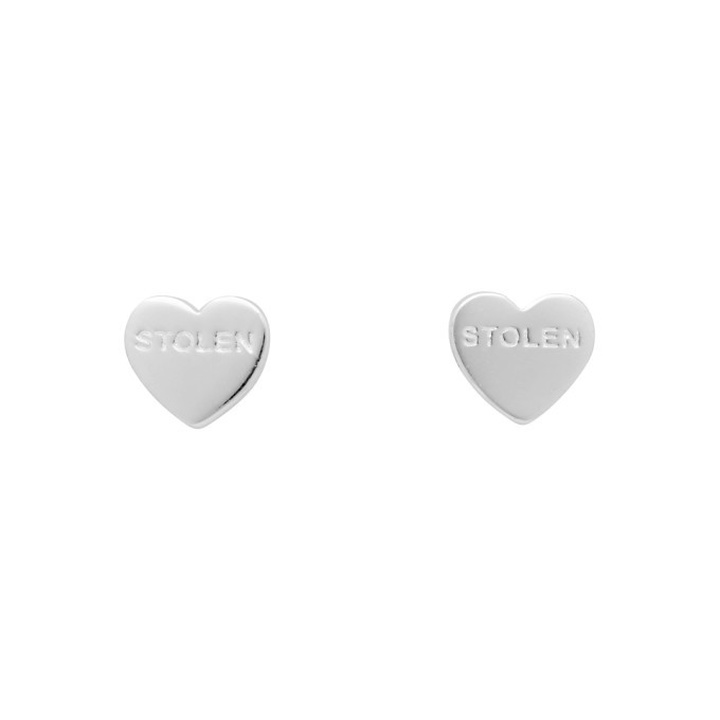 Photo: Stolen Girlfriends Club Silver Stolen Heart Earrings