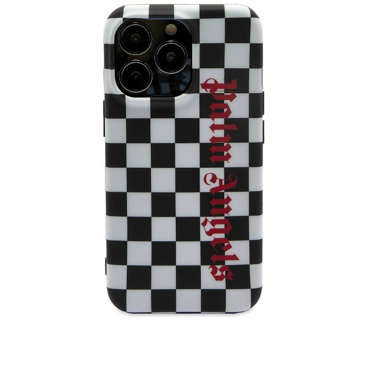 Photo: Palm Angels Checked Logo iPhone 13 Pro Case