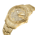 JBW Jet Setter GMT Quartz Diamond Gold Dial Mens Watch J6370A