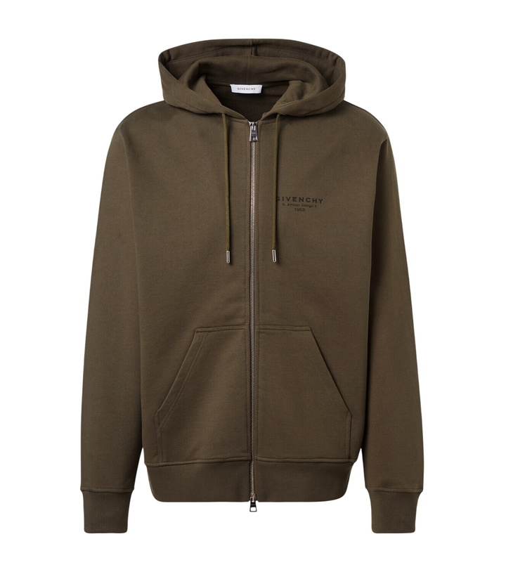Photo: Givenchy Givenchy Stamp cotton fleece hoodie