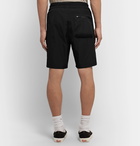 John Elliott - Canvas-Trimmed Nylon Drawstring Cargo Shorts - Black