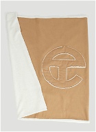 Logo Throw Blanket in Brown