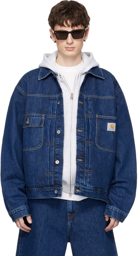 Photo: Carhartt Work In Progress Blue Belmar Denim Jacket